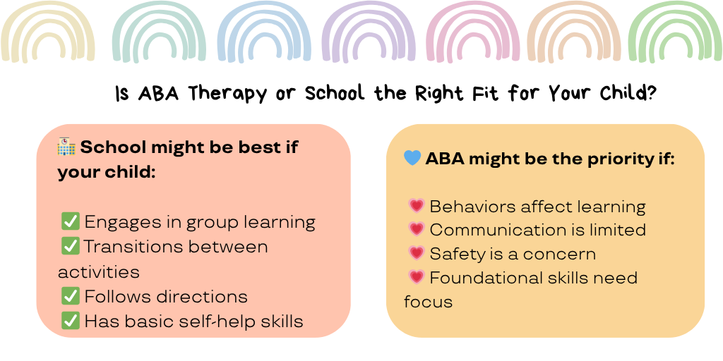 School or ABA Therapy? Making the Right Choice for Your Child